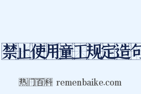 禁止使用童工规定造句是什么意思的图片